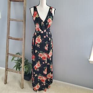 Minette Sleeveless Floral Maxi Sundress Size M